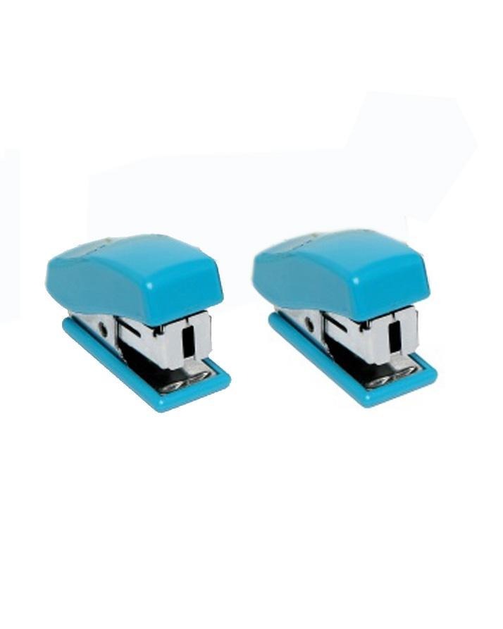 Pack Of 2 Mini Staplers With Pins Compact Smooth And High Quality Office Amp School Use Random Color