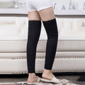 Unisex Wool Knee Length Leg Warmers Plain Black Comfortable Amp Stylish Winter Wear Easy To Wear Without Belt 1 Pair