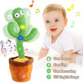 Rechargeable Cute Dancing Cactus Toy For Kids Talking Dancing Shaking Talk Back With Lights Happy Birthday Gift