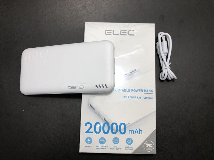 Elec 20000Mah Power Bank Pd Fast Charging High Capacity Portable Charger