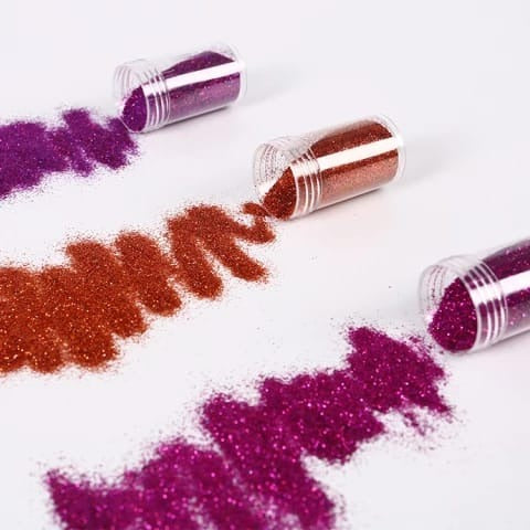 Glitter Powder Bottle Set Pack Of 12 Different Colors High Quality Craft Glitter For Diy Nail Art And Decorations