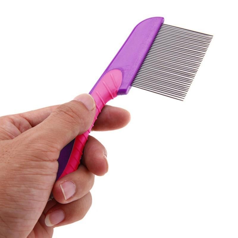100 Stainless Steel Needles Anti Lice Comb Ergonomic Handle Safe Rounded Tips Reusable Amp Clinically Proven For Men Amp Women Random Color