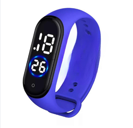 Latest M4 Led Watch Digital Sports Bracelet For Boys Amp Girls Waterproof Touch Display Random Band Color Without Box