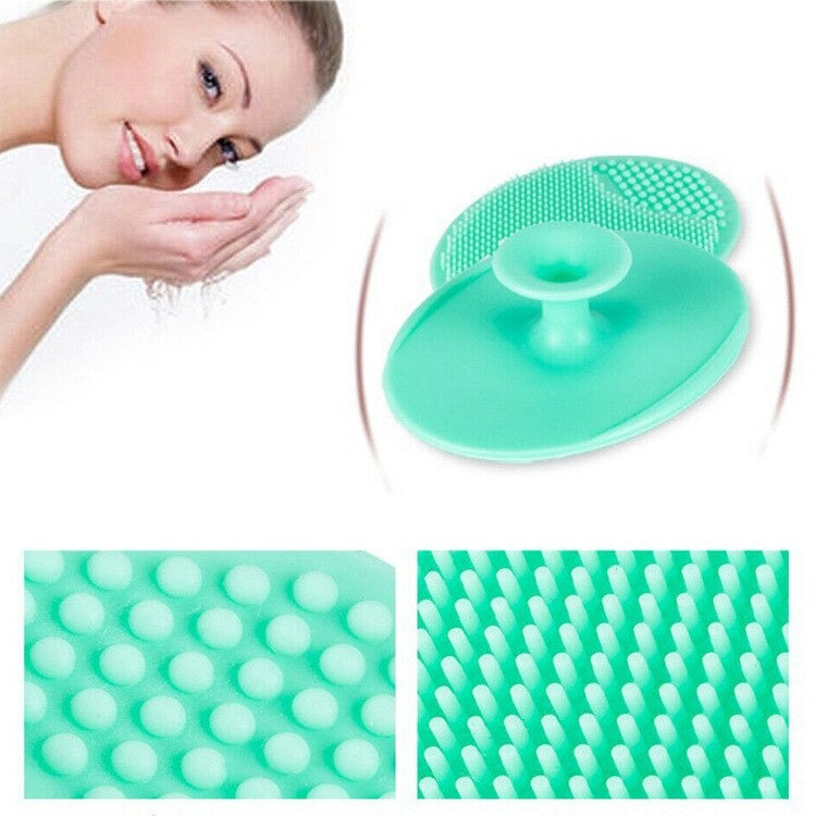 Soft Silicone Face Cleansing Brush Pad Gentle Facial Washing Amp Exfoliating Massage Tool For Deep Pore Cleansing Blackhead Removal Amp Skin Care Soft Silicone Face Massager Random Colors