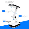 Dp Led 666 Portable Folding Led Desk Lamp With Adjustable Brightness Travel Friendly Study Reading Light