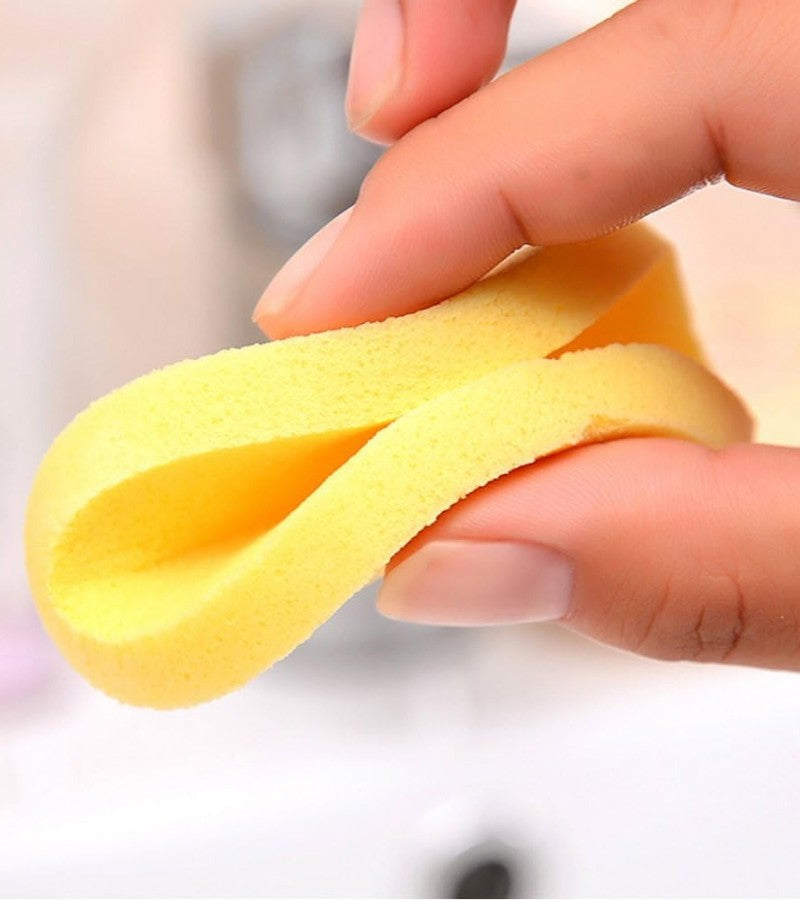 12 Pcscompressed Facial Sponge Face Cleansing Sponge Random Color