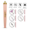 5 In 1 Professional Manicure Nail Salon Nail Finishing Touch Nail Grinding Burnishing Machine Full Manicure And Pedicure Tool Random Color