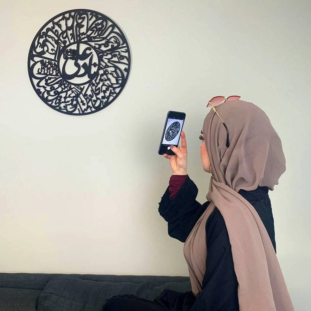 3D Calligraphy Nad E Ali Large Size Islamic Wall Art Nad E Ali Frame Nad E Ali Frame For Home Decor Office Decor Wooden Wall Art 24 X 24