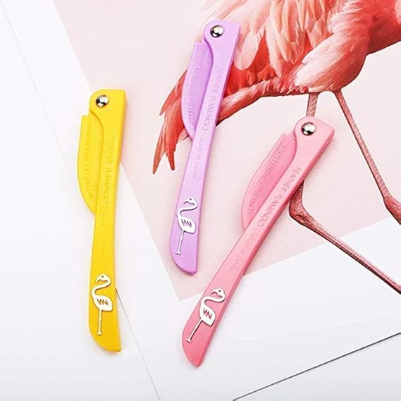 Pack Of 3 Feather Flamingo Facial Razor For Face 2