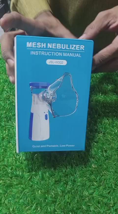 Portable Mesh Nebulizer Quiet Low Power Cell Operated Personal Respiratory Inhaler Providing Reliable Support