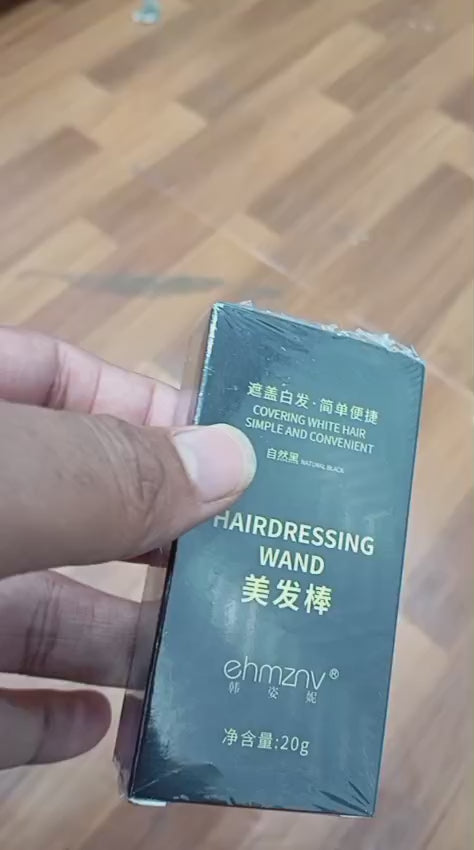Water And Sweat Proof Hair Comb Dye Long Lasting Easy To Use Safe And Effective Hair Coloring Solution - Black