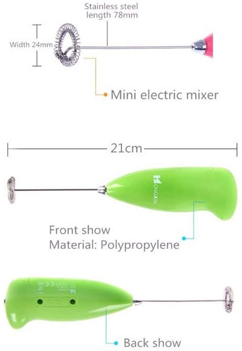 Electric Egg Beater Milk Drink Coffee Whisk Mixer Foamer Mini Handle Stirrer Practical Cooking Tool Kitchen Mini Whiskrandom Color 1104352