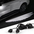2 Pc Universal Car Rearview Mirror Side Led Angel Wing Light Dynamic Projection Lamp