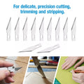 Pen Knife Detail Precision Cutting Tool Paper Model Making Etching Carving Cutter With 6 Blades 1 Handle