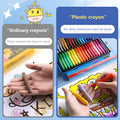 Children Pack Of 12 Plastic Crayons 12 Vibrant Crayons Colors Caryon Pencils