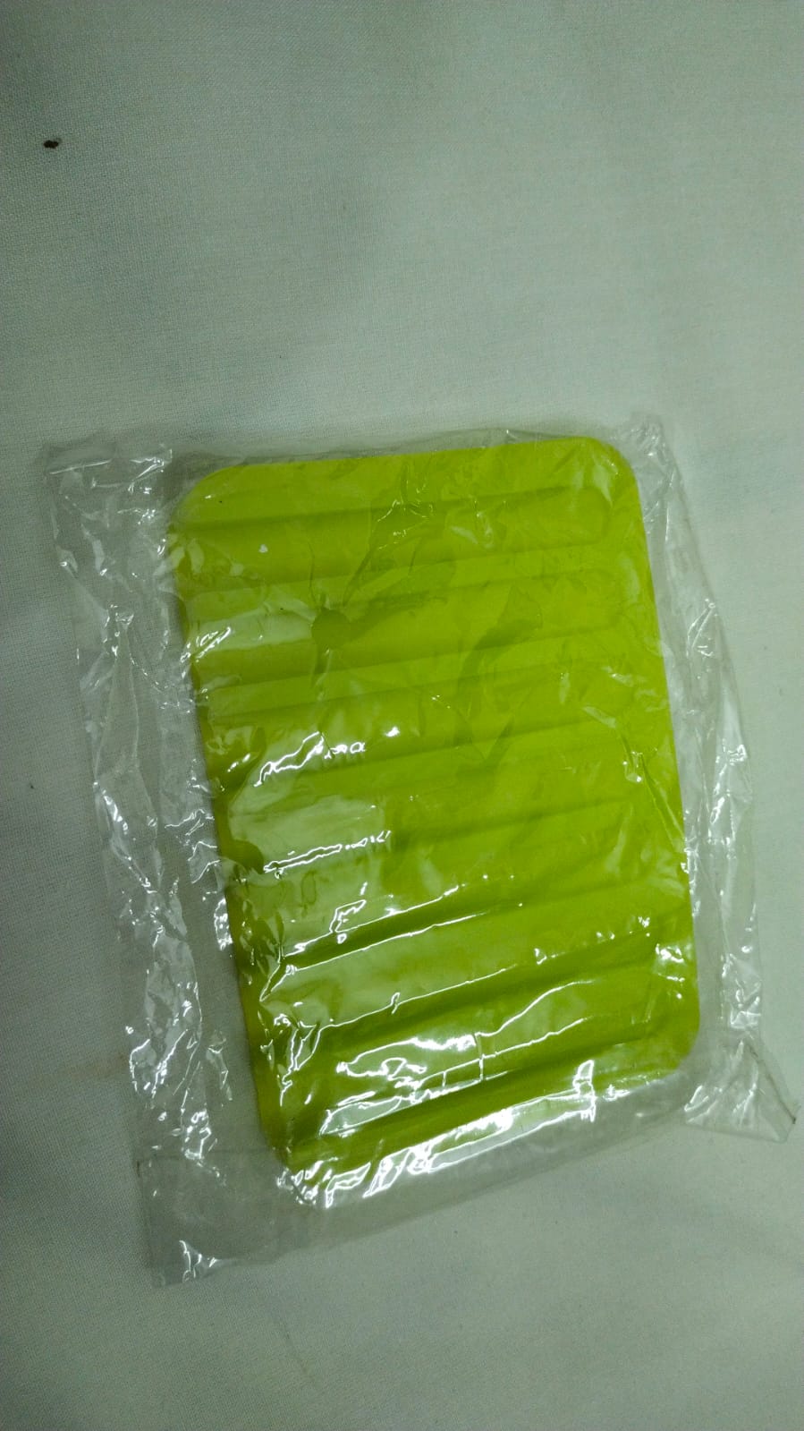 Silicone Soap Dish Drainer Tray Green