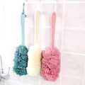 Royals Loofah Sponge Long Handle Shower Brush For Skin Exfoliating Loofah On A Stick For Men Women