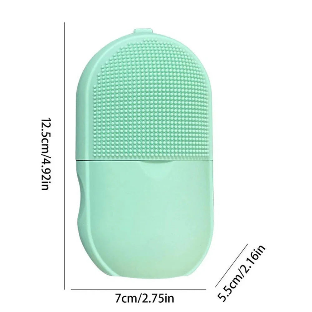 Silicone Cleansing Ice Lattice Ice Roller Facial Massage Ice Cube Roller With Scrub Random Color 2268518