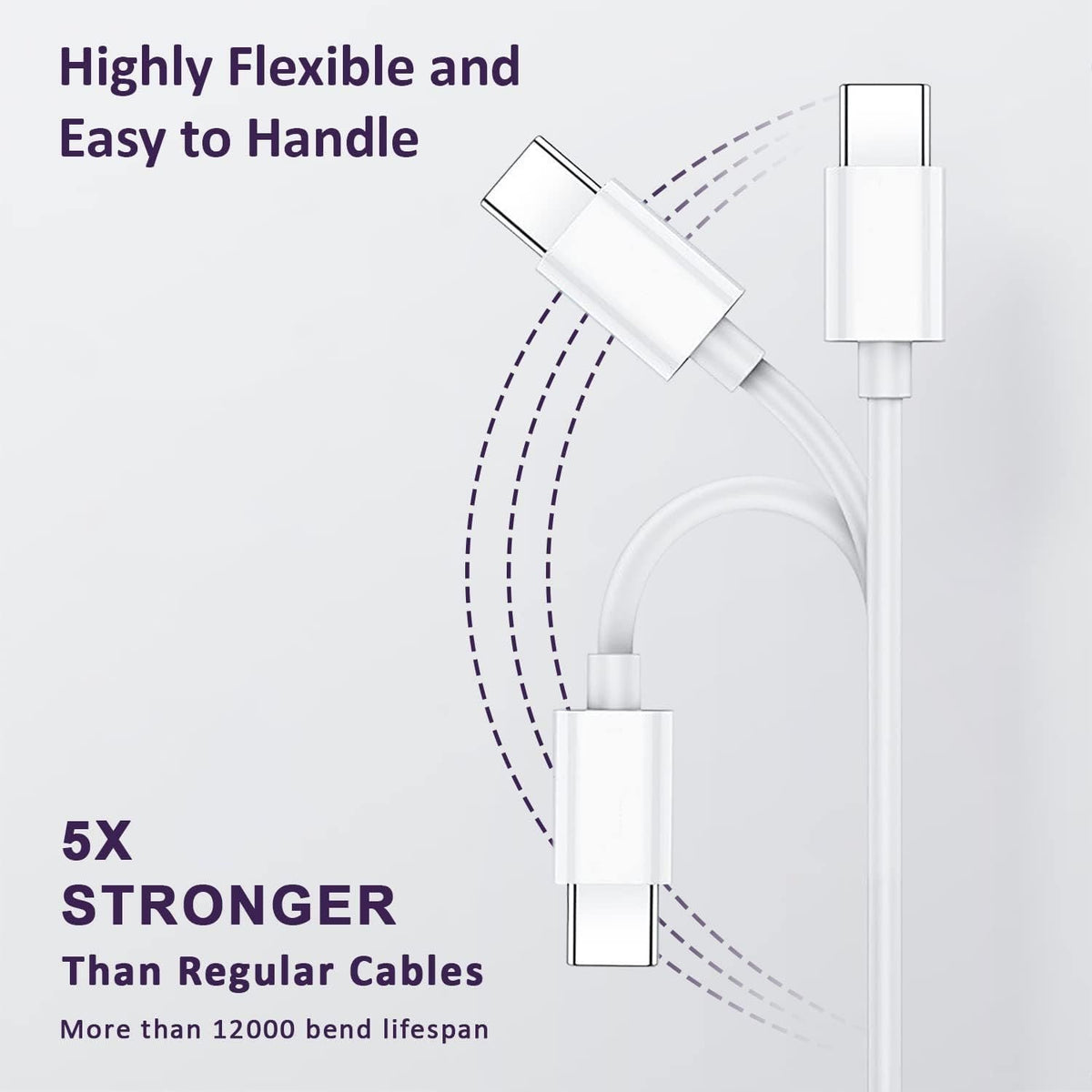 V5A Type C Cable Fast Data Cable Safety Fast Charging Data Cable